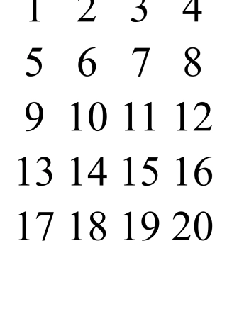 儿童识数字1100彩色识字卡打印排版