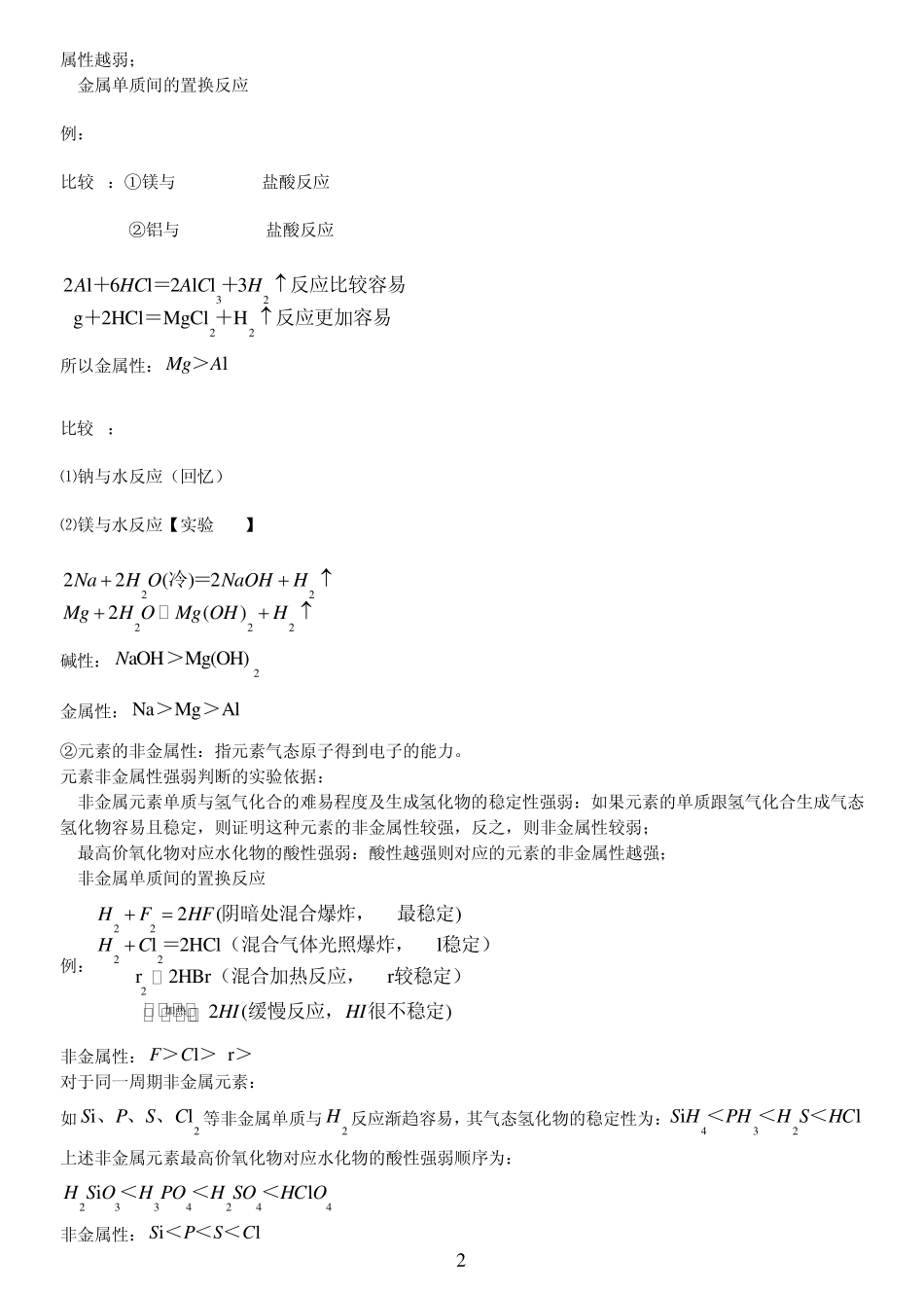 元素周期律专题复习_第2页