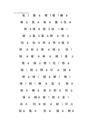 元素周期表图