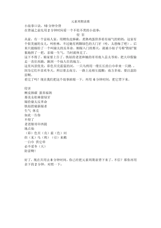 元素周期表歌