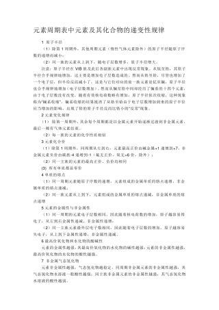 元素周期表详解