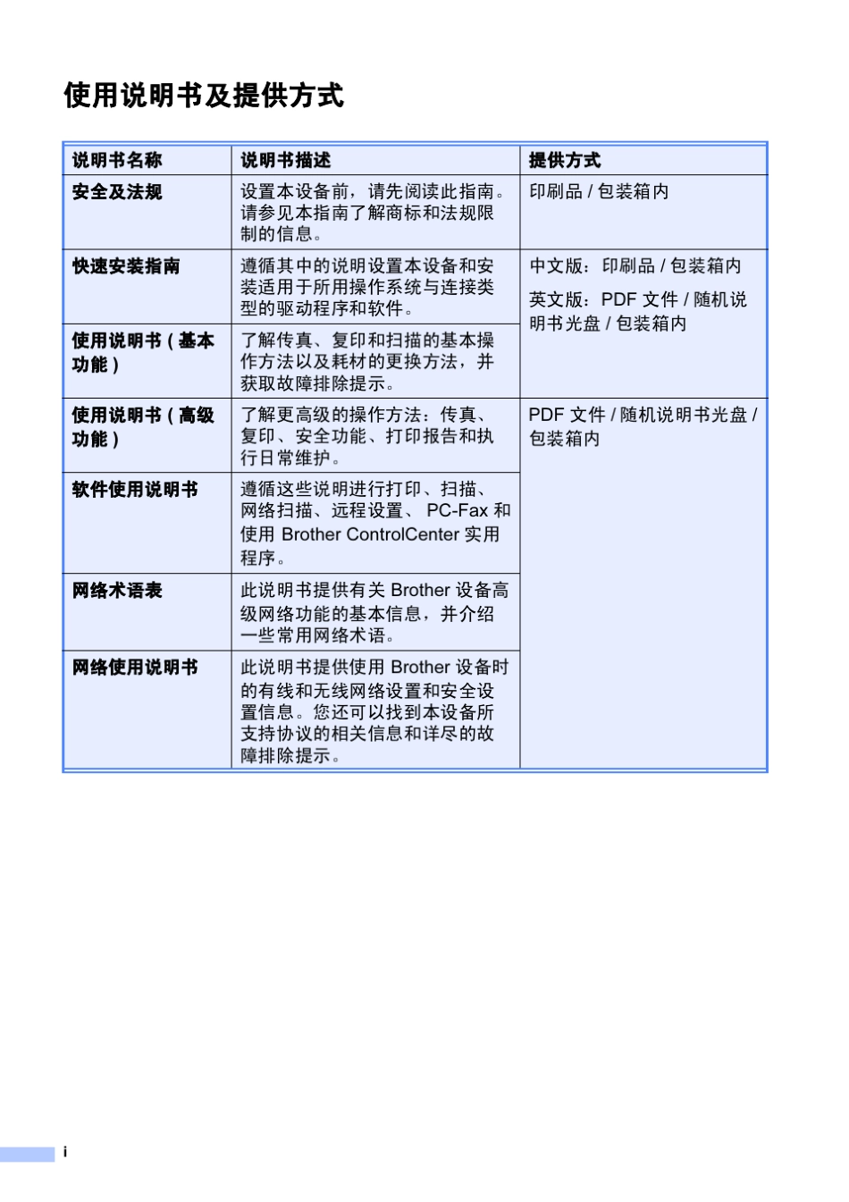 兄弟MFC7360黑白激光多功能一体机使用说明书(高级功能)_第2页