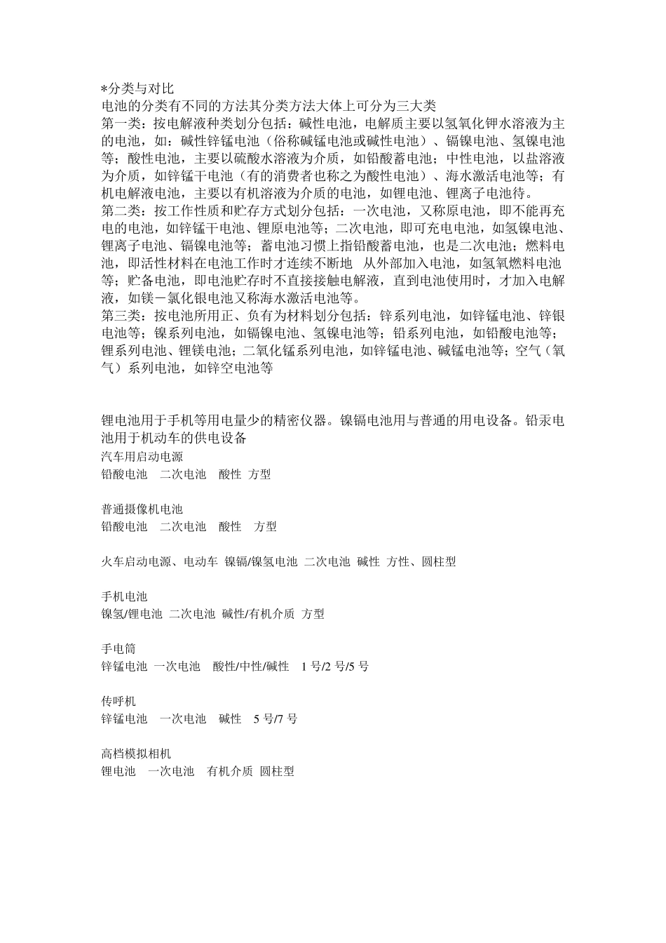 充电电池分类与对比_第1页