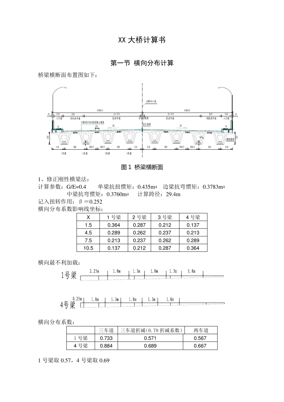 先简支后连续预应力混凝土连续箱梁30m计算书_第1页