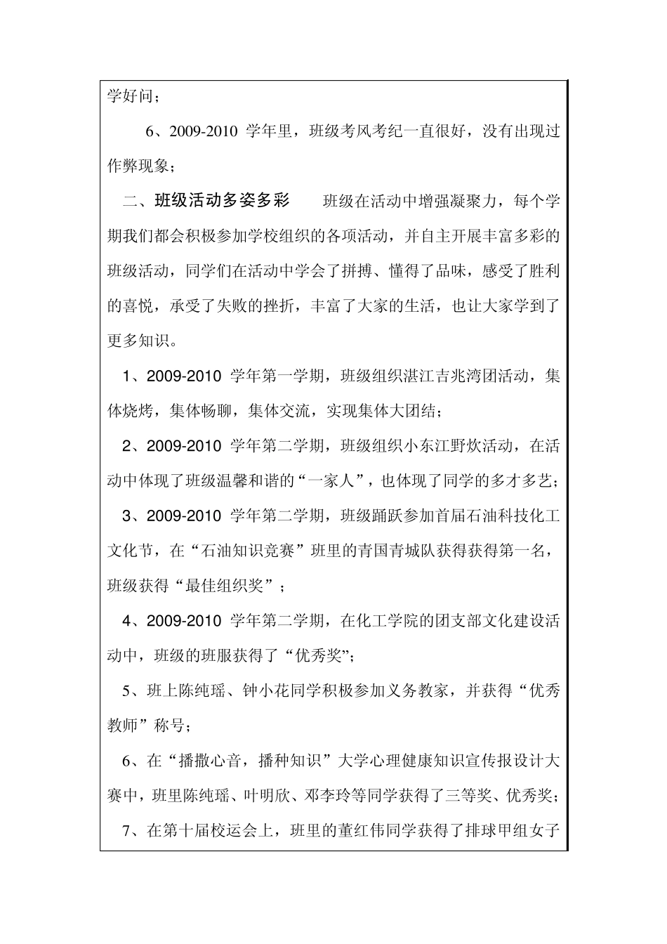 先进班集体审批表模板1_第2页