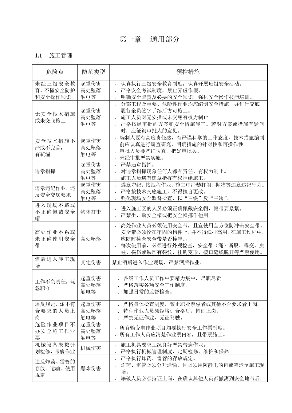 光伏电站施工危险点辨识及预控措施_第3页