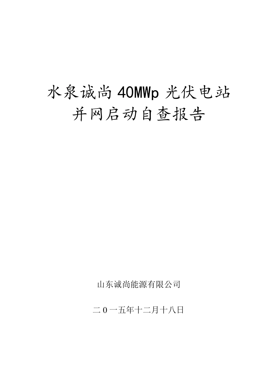 光伏电站自查报告_第1页