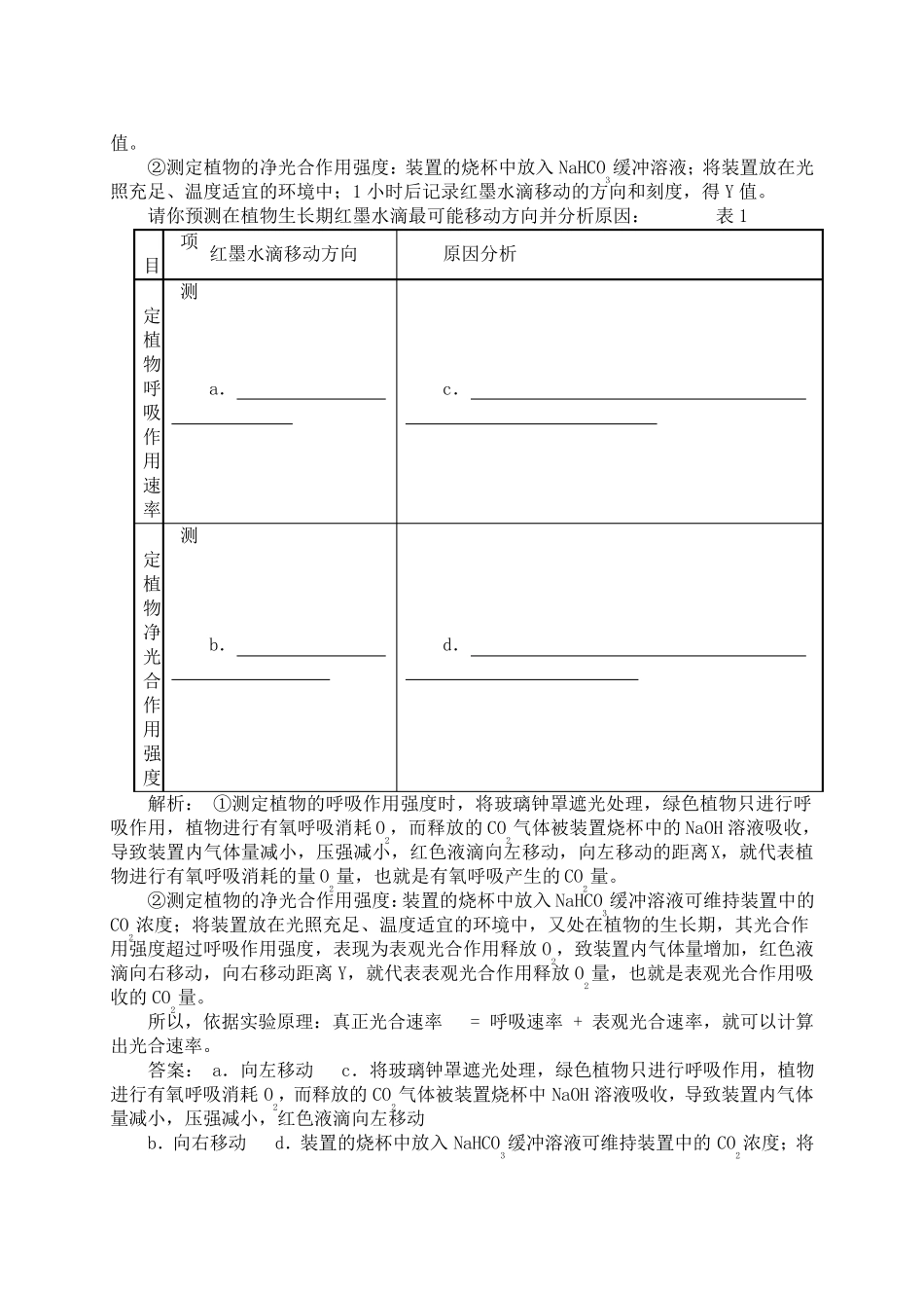 光合速率的测定方法例析_第3页