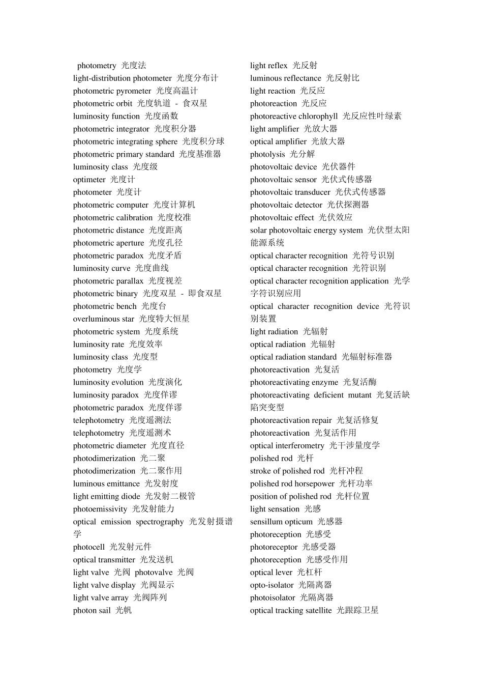 光学专业常用英语词汇_第2页