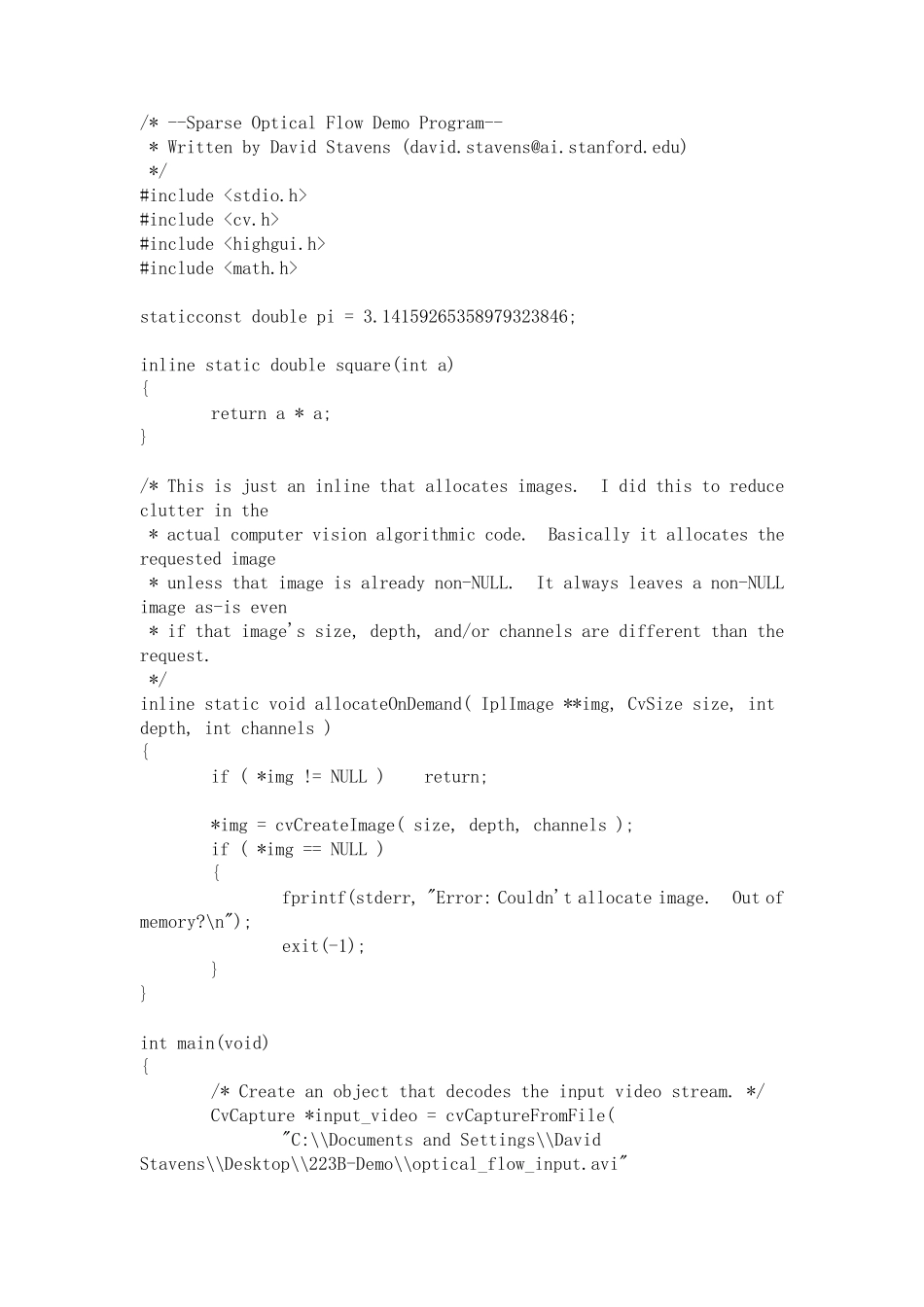 光流法OPenCV_第1页