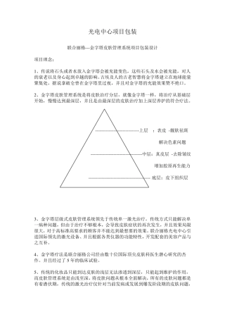 光电激光美容中心项目设计(部分完成)