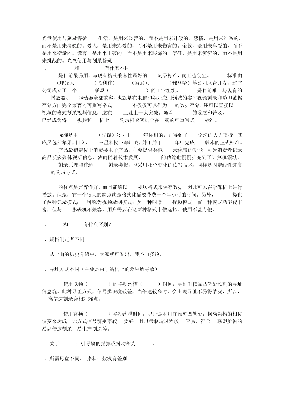 光盘使用与刻录答疑_第1页