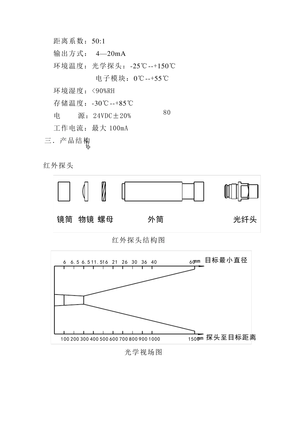 光纤红外测温仪使用说明书_第3页