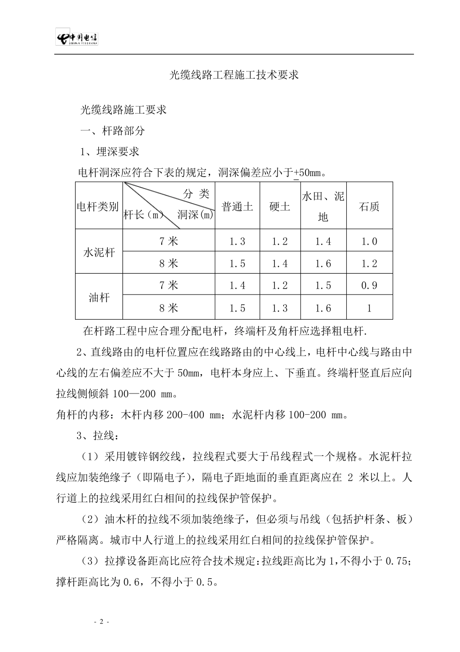 光缆线路工程施工规范_第2页