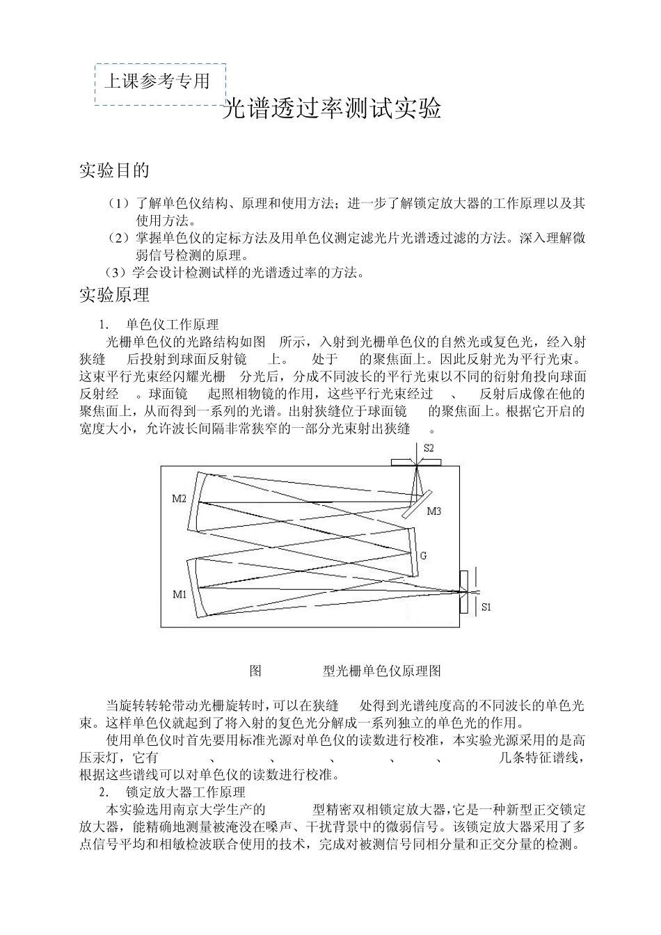 光谱透过率测试实验参考资料_第1页