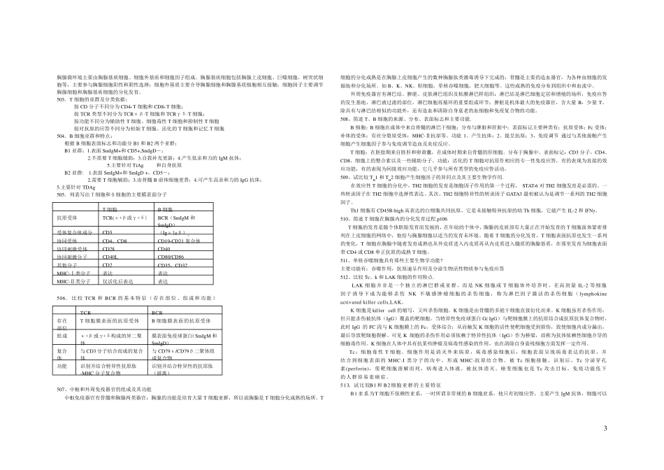免疫学期末考试材料答案(411章)_第3页