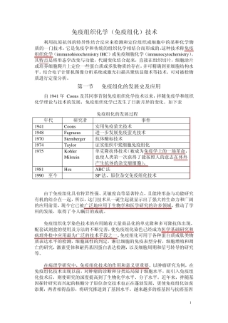 免疫组织化学(免疫组化)技术基础