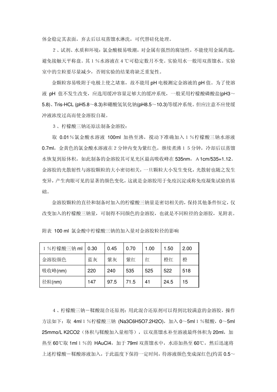 免疫胶体金的制备与应用_第2页