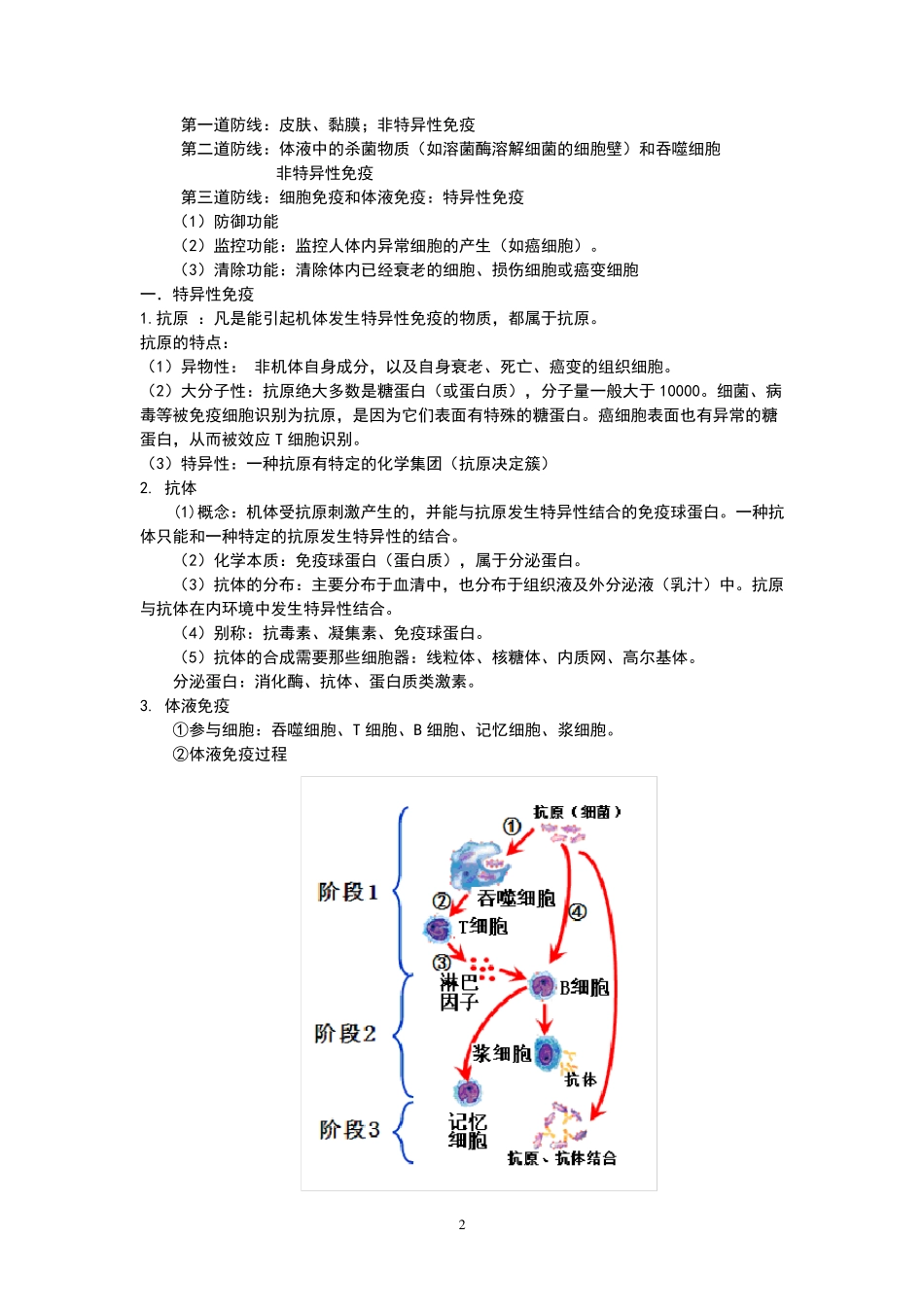 免疫调节(知识点笔记)_第2页