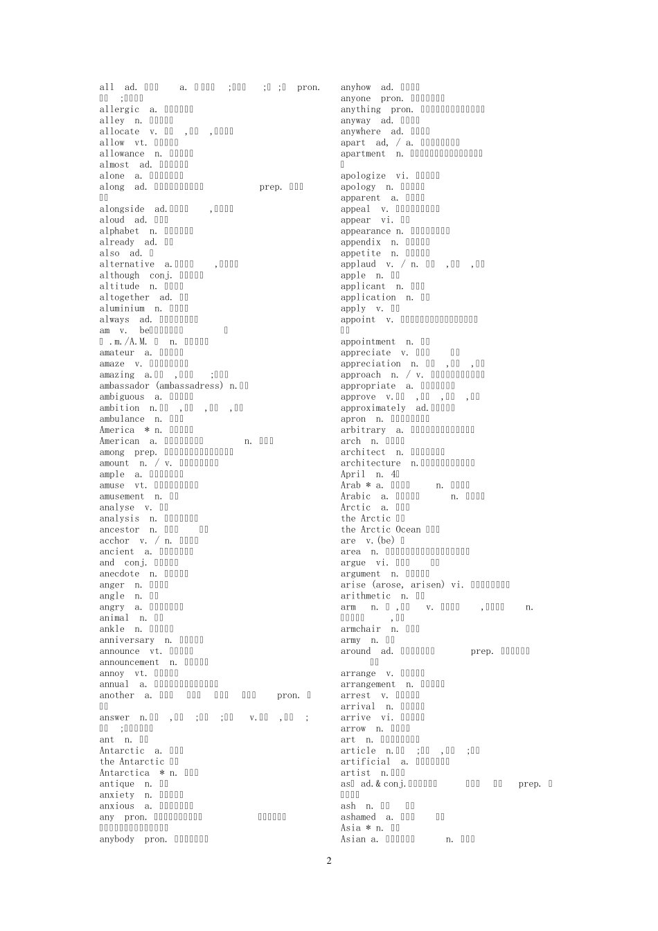 免费2013高考词汇表_第2页