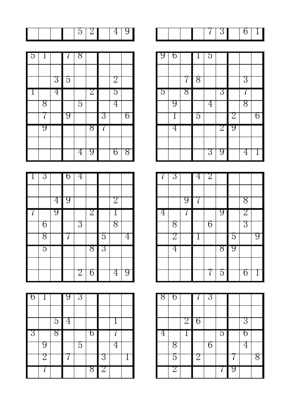免费下数独题目100+44道_第3页