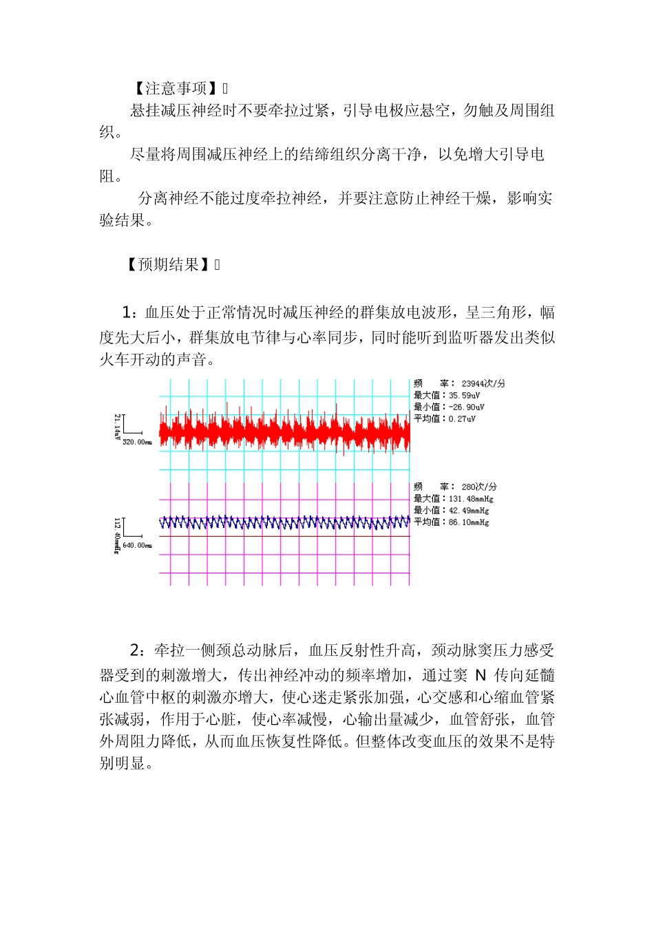兔减压神经放电及药物对放电的影响_第3页
