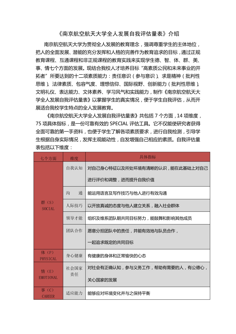 全人发展自我评估量表_第2页