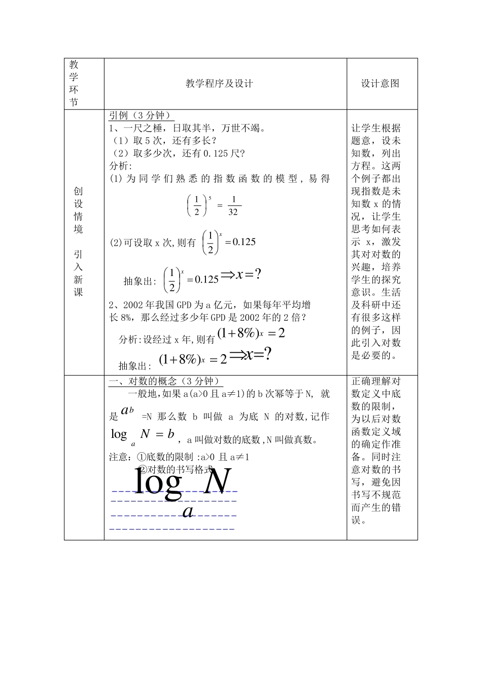 全国一等奖对数的概念教学设计_第2页