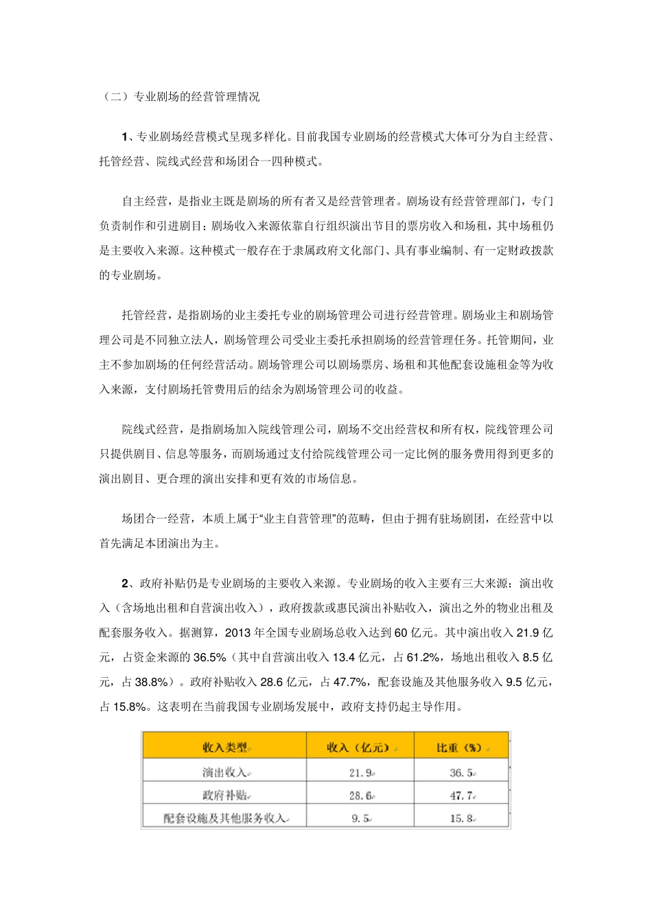 全国专业剧场发展情况调研报告_第3页