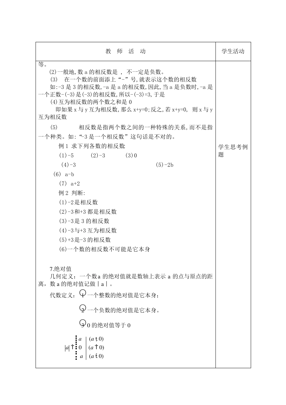 全国中等职业技术学校通用教材(第五版)数学教案_第1章_第3页