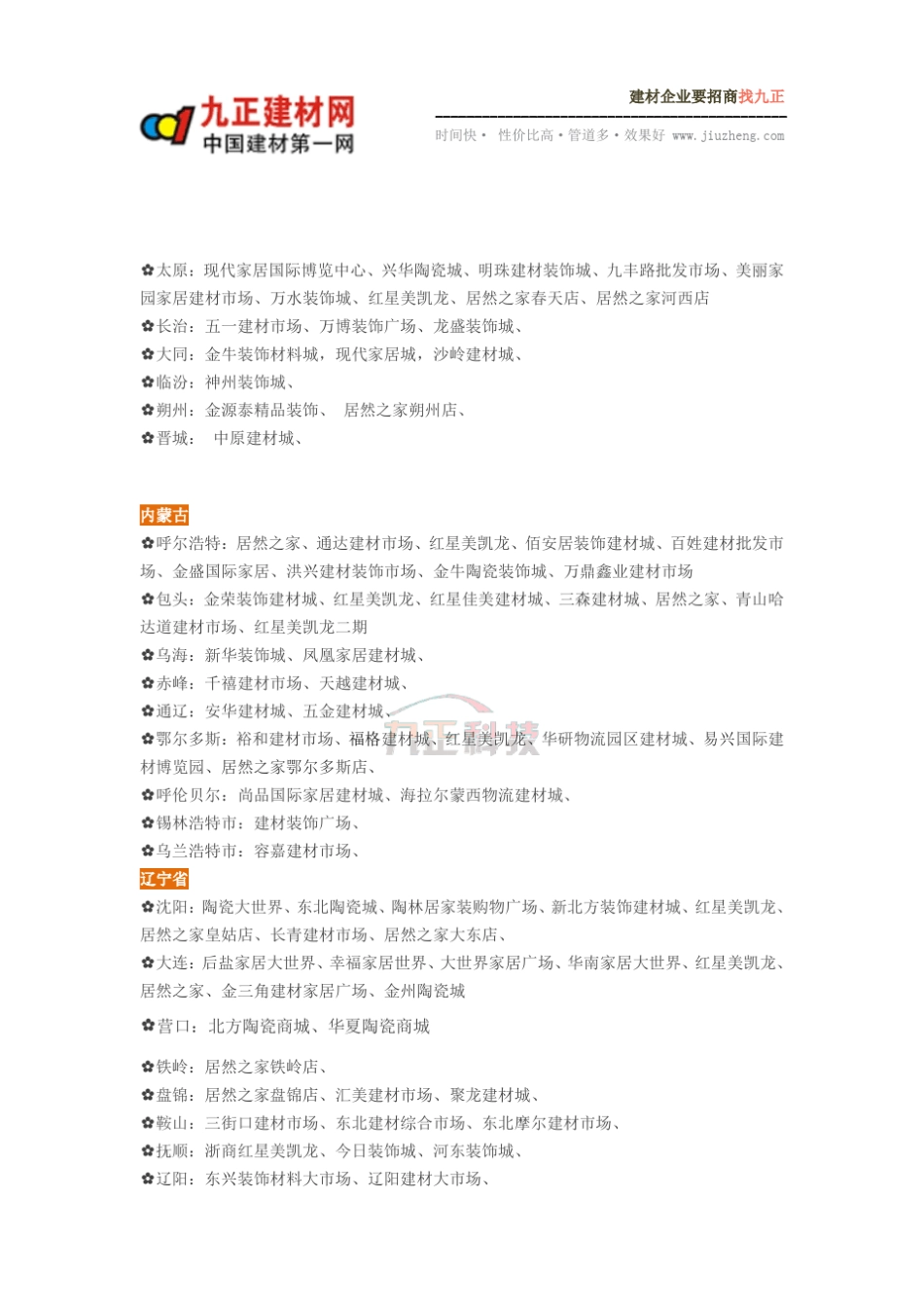 全国主要城市陶卫建材市场大汇总_第2页