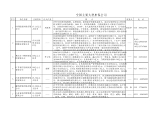 全国主要大型担保公司