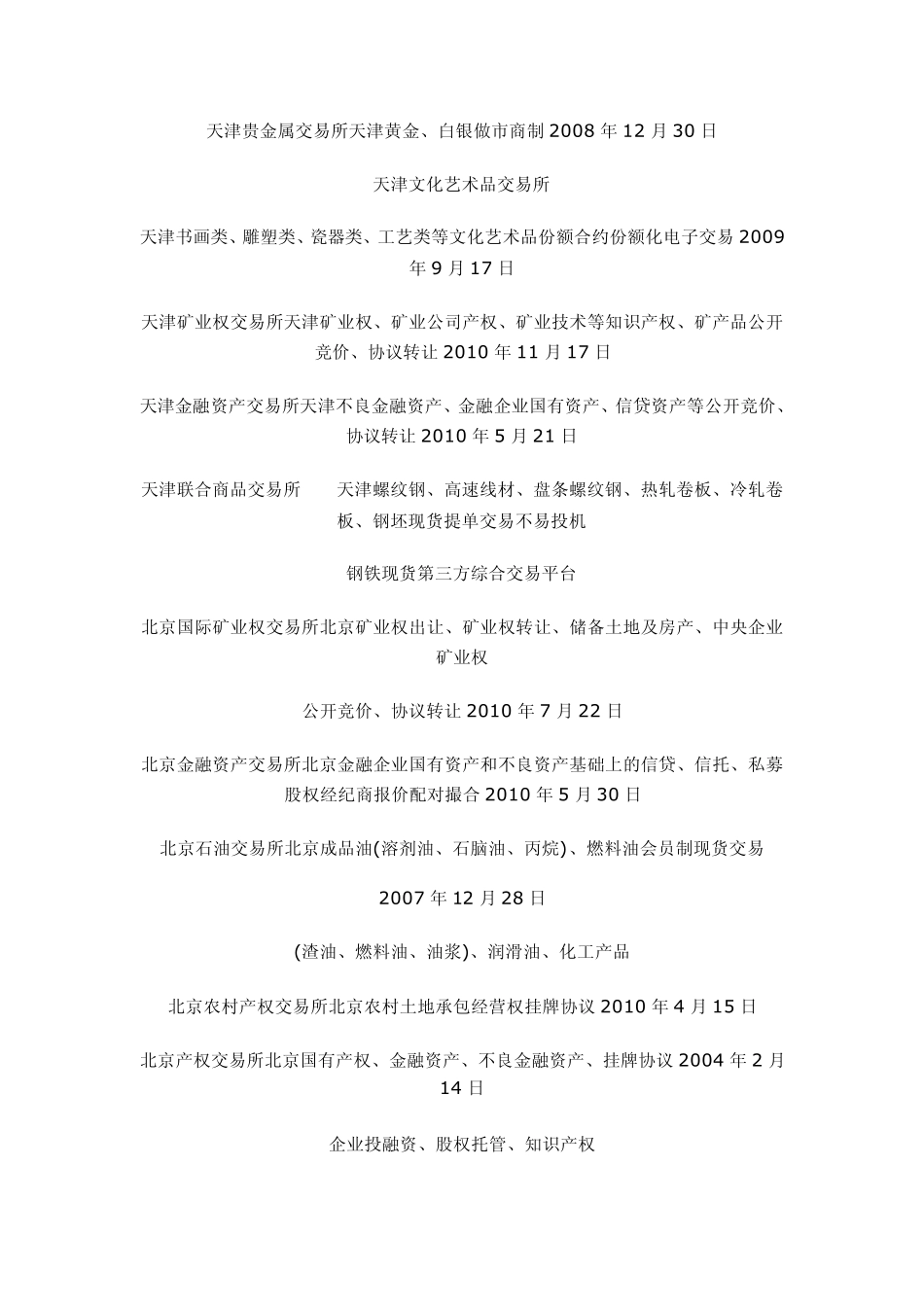 全国交易所一览_第2页