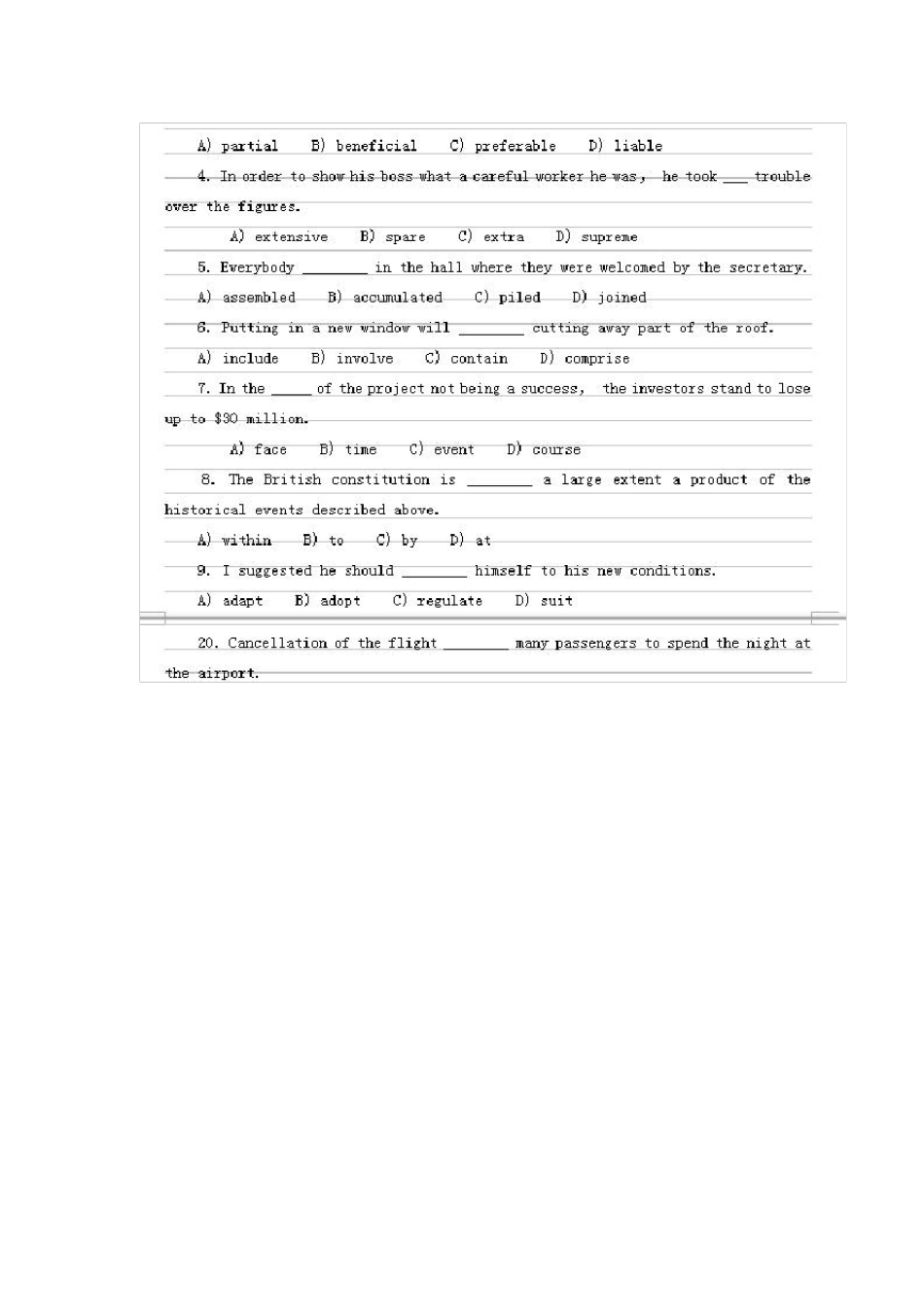 全国公共英语三级(pets3)考试复习资料._第3页