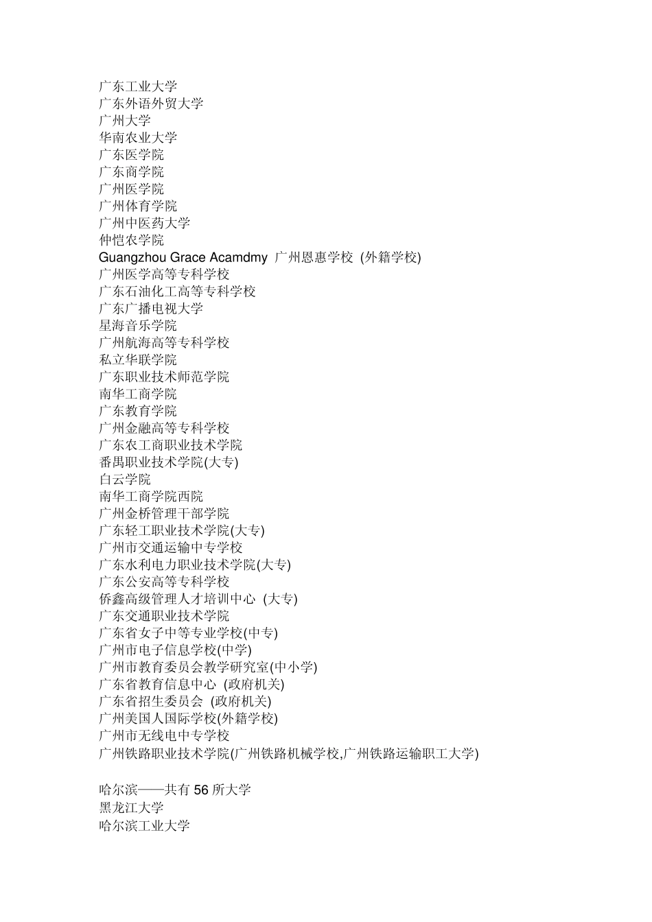 全国各区域中心城市各有多少大学_第2页