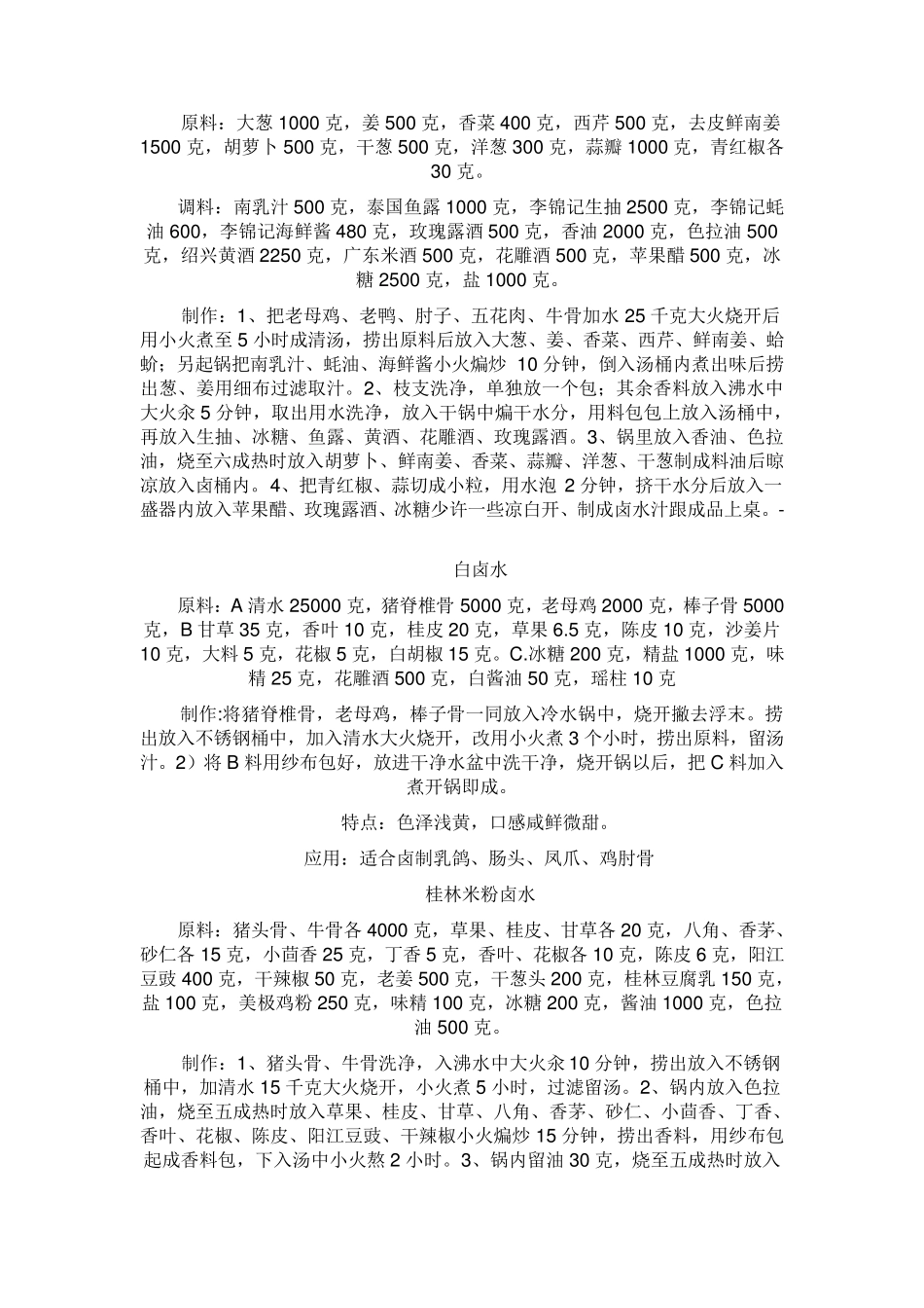 全国各地卤水配料秘方大全_第3页