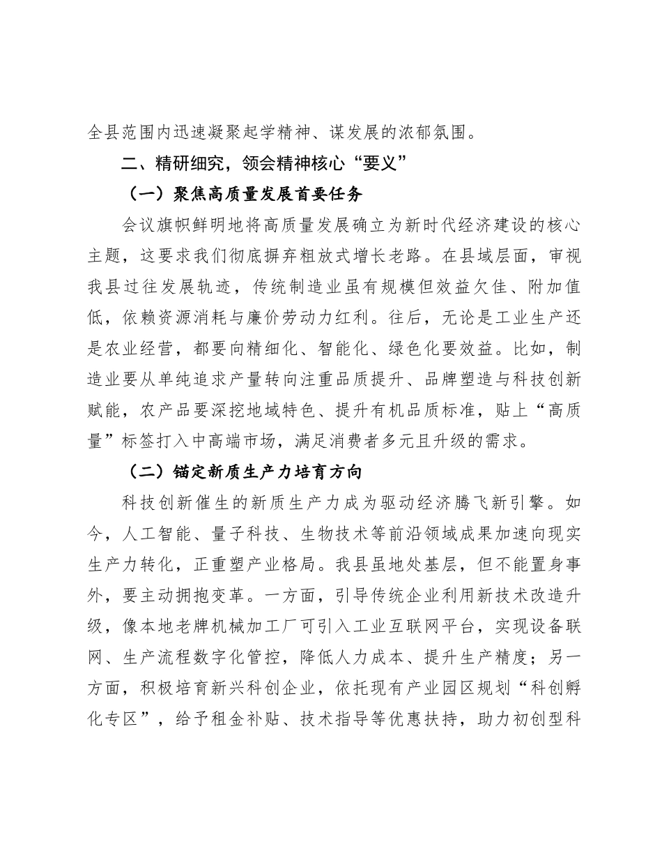 在全县学习贯彻中央经济工作会议精神大会上的讲话_第2页