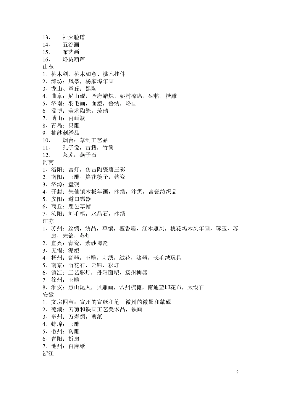 全国各地工艺品汇总_第2页