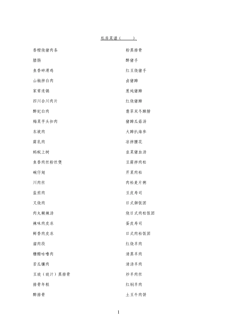 全国各地菜谱大全_第1页