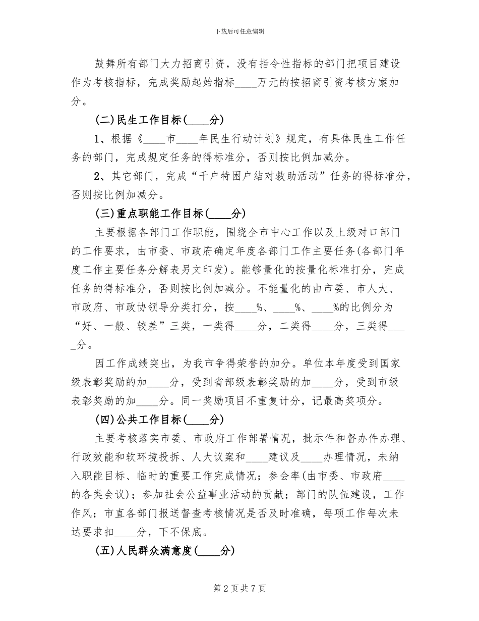 部门考核方案范文_第2页