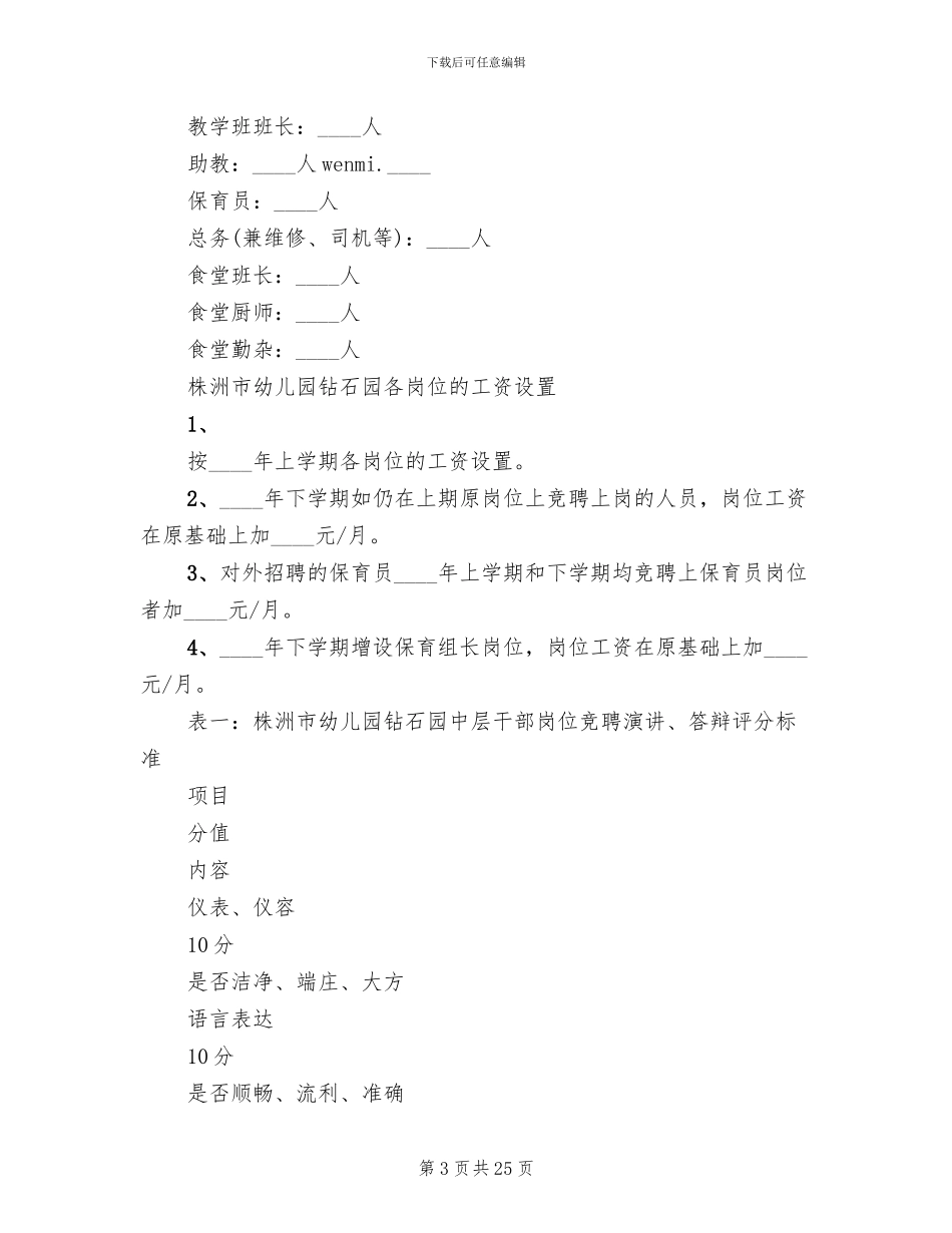 钻石园竞聘上岗方案_第3页