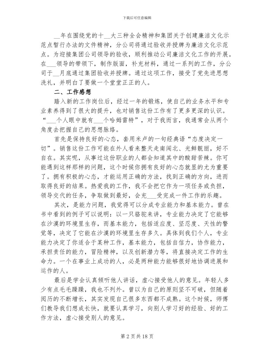 销售员个人年终工作总结2024年_第2页