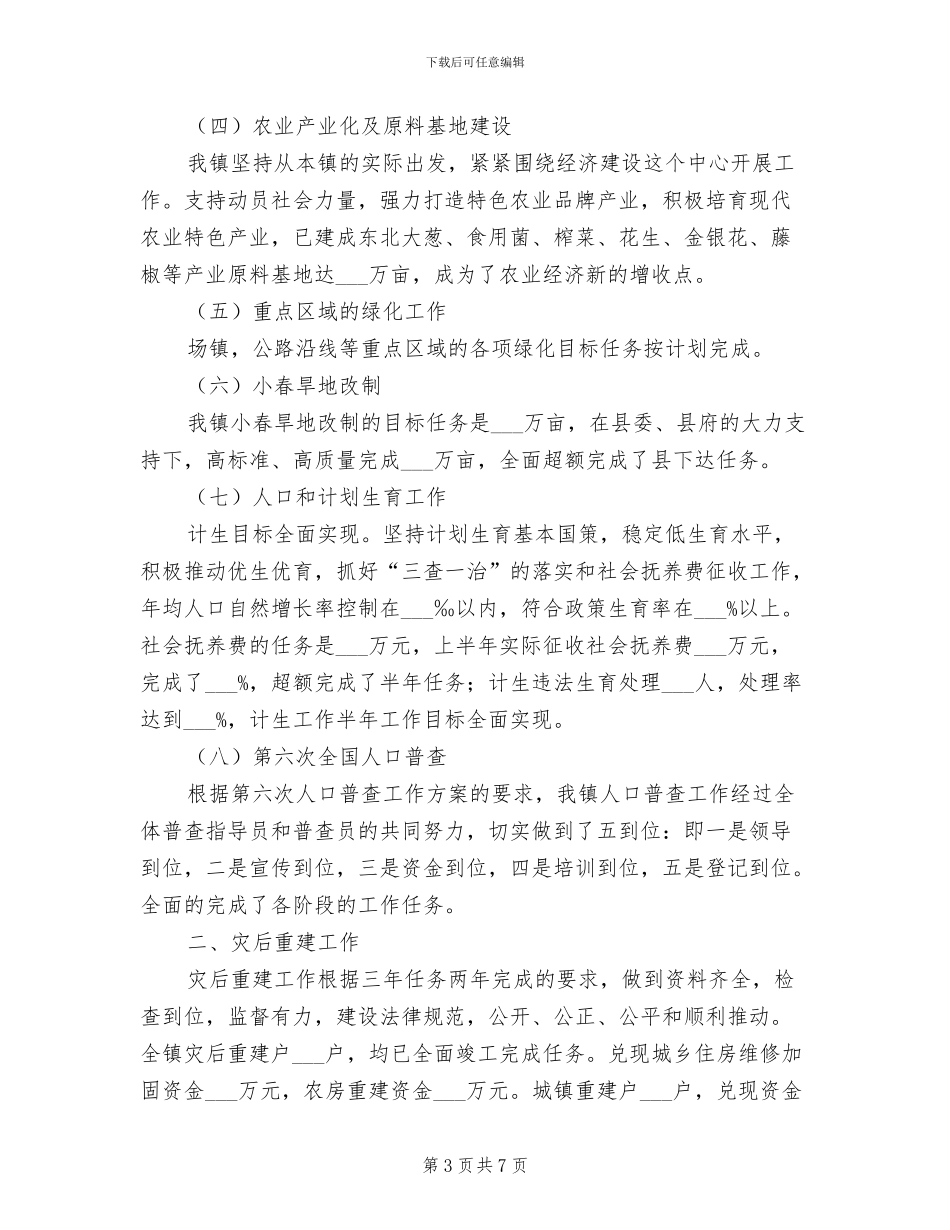 镇2024年上半年景区工作总结_第3页