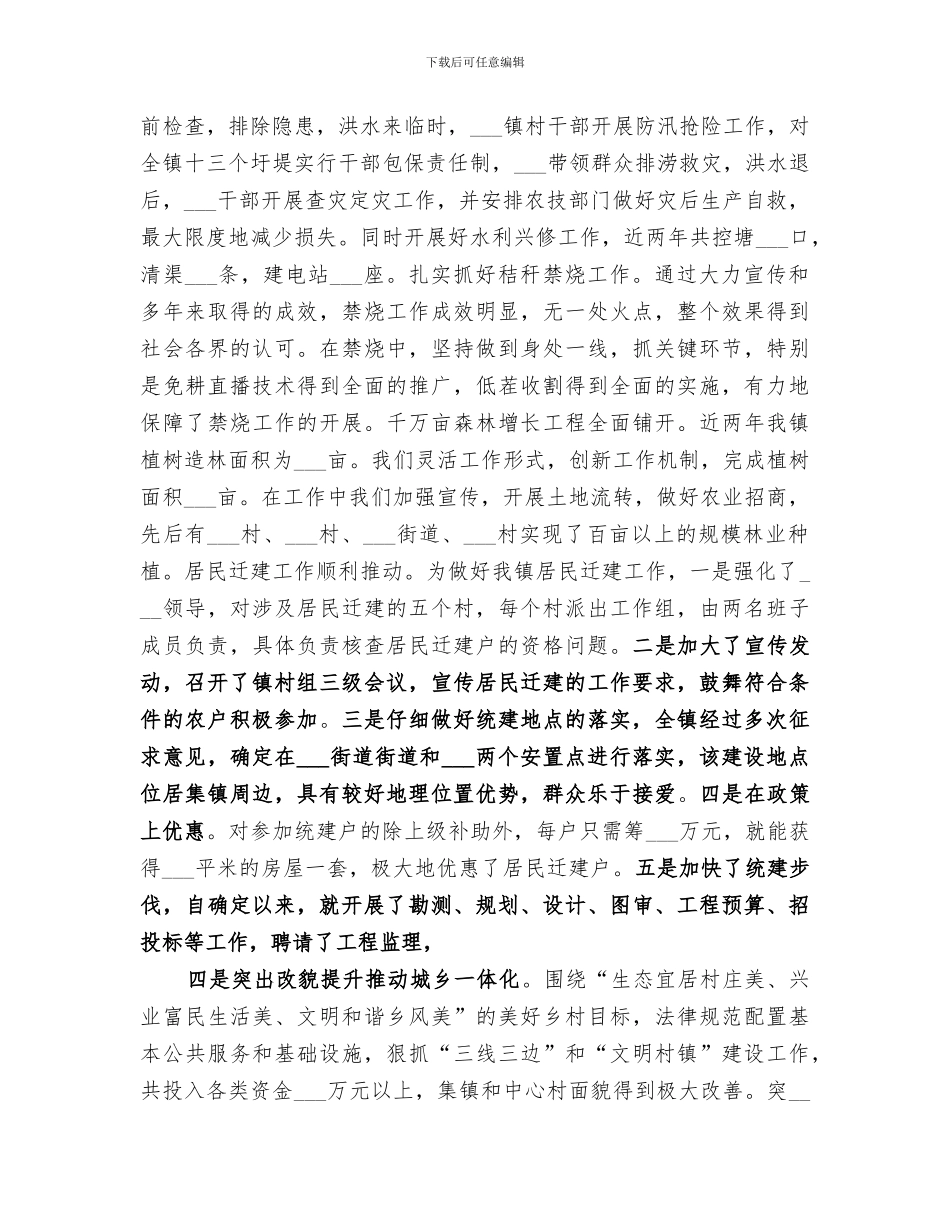 镇2024年重点工作总结_第3页