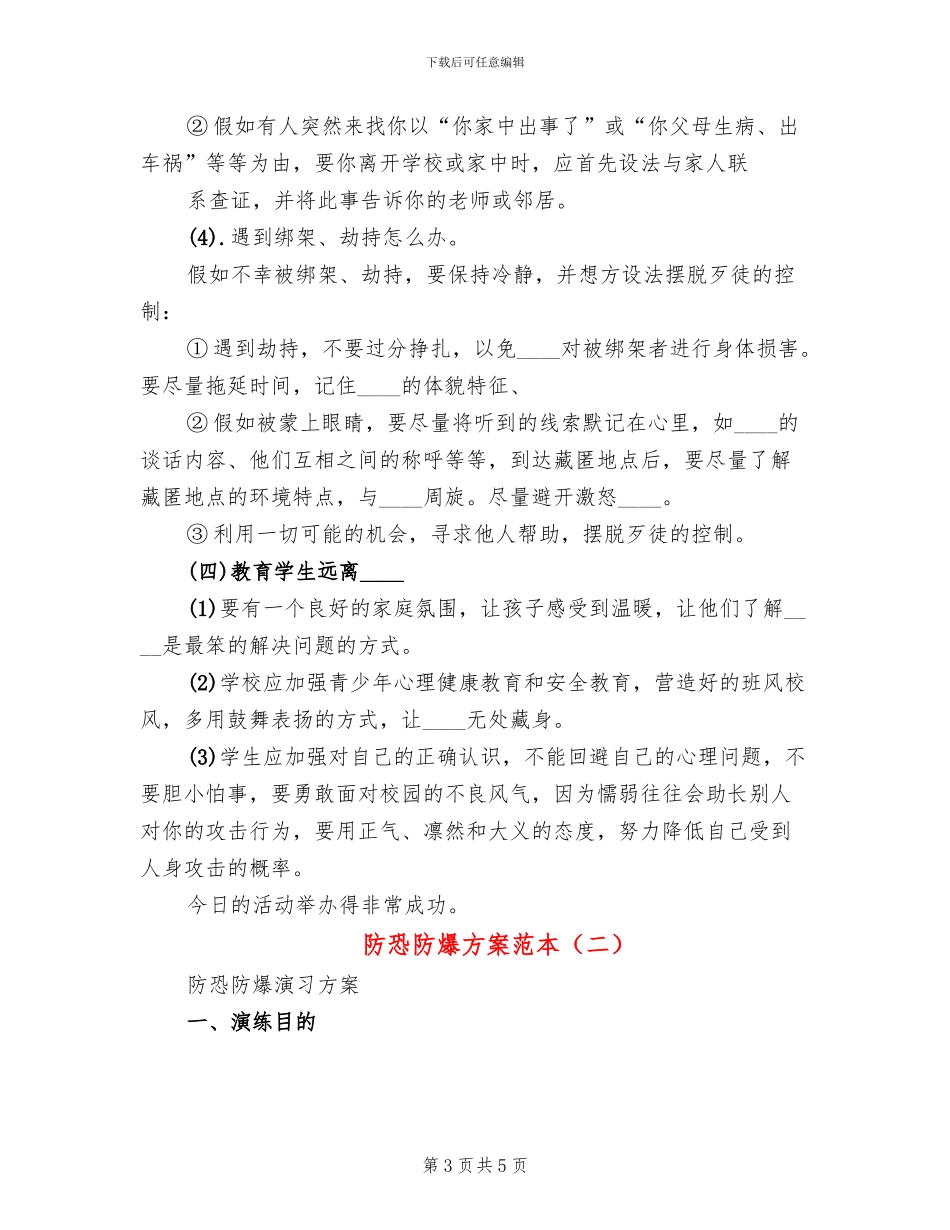 防恐防爆方案范本_第3页