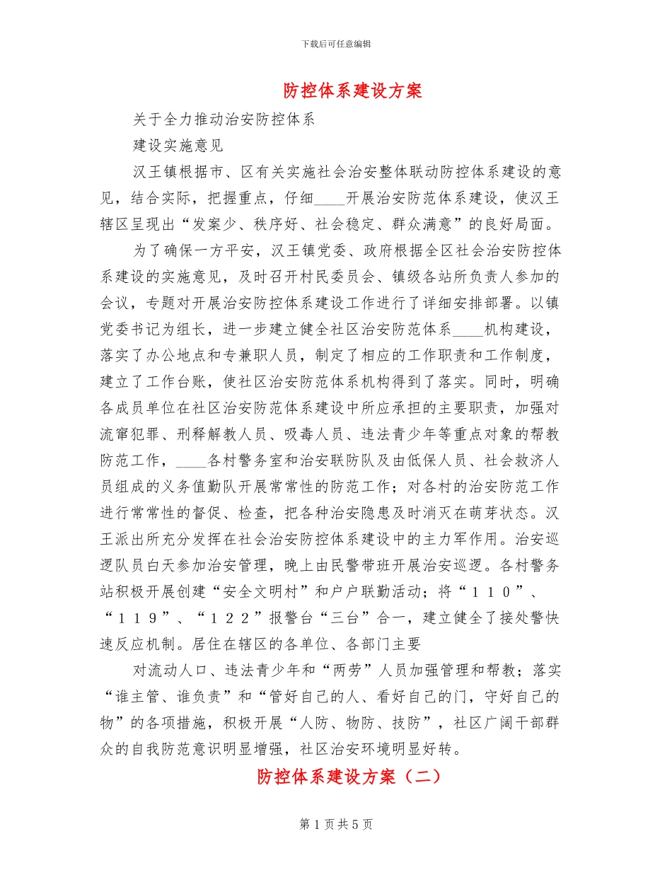 防控体系建设方案_第1页