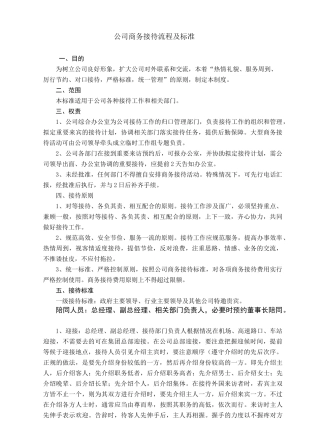 公司接待流程及标准图示
