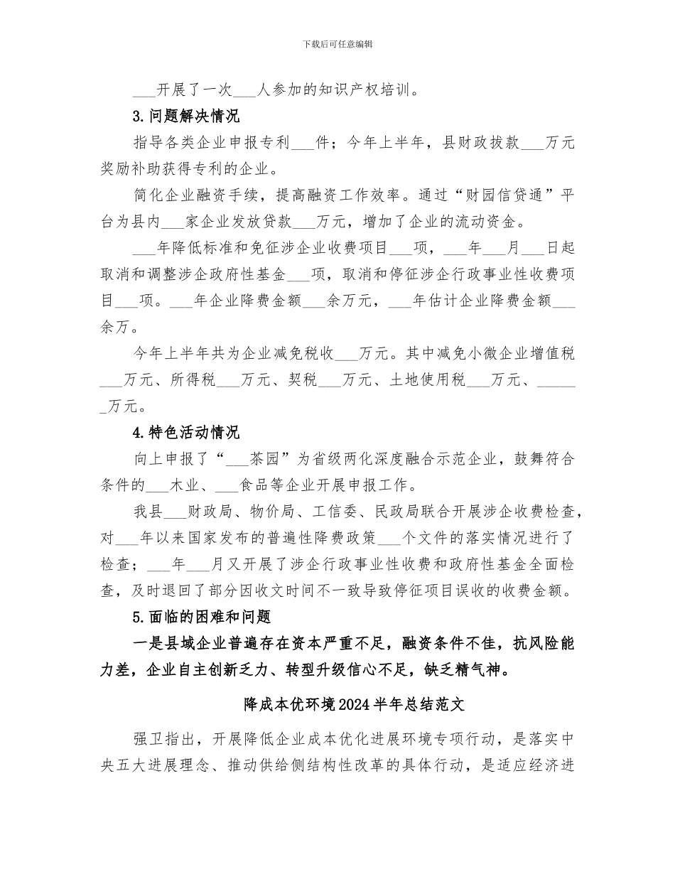 降成本优环境2024半年总结_第2页