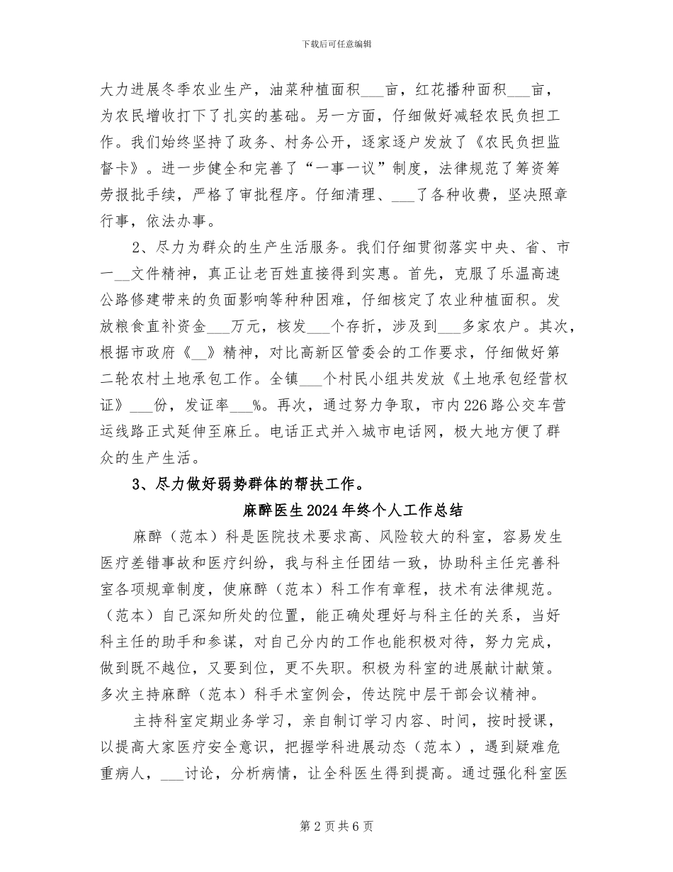 麻丘镇2024年工作总结_第2页