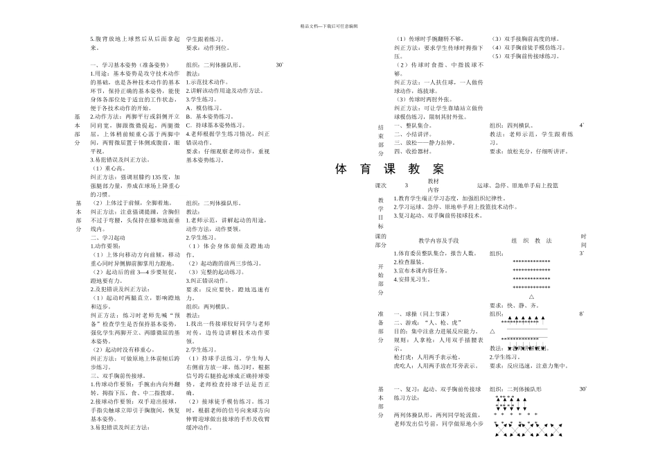 2024中学篮球课教案全集_第2页